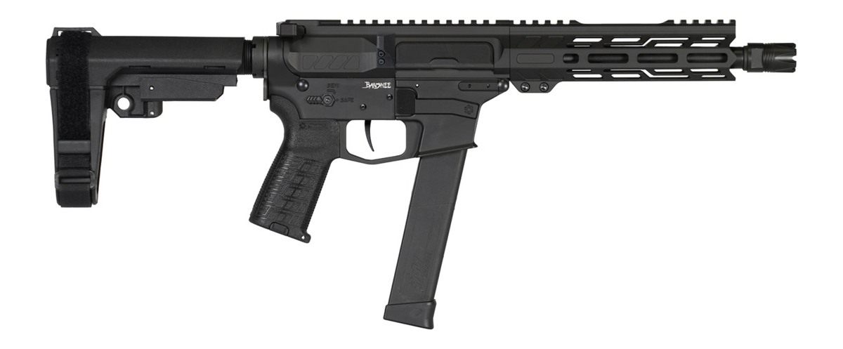 CMMG 10A570FAB Banshee MK10 10mm Auto 30+1 8in Black Nitride Medium Taper T view 2
