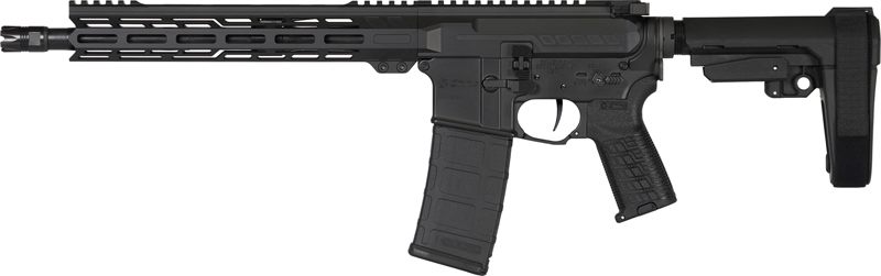 CMMG 30AB20FAB Banshee MK4 300 Blackout 30+1 12.50in Nitride Medium Taper T view 3