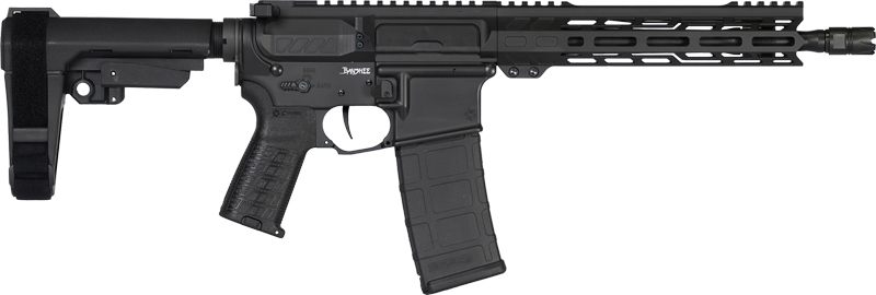CMMG Pistol Banshee MK4 5.56MM 10.5in 30RD W/RIP Brace Black view 2
