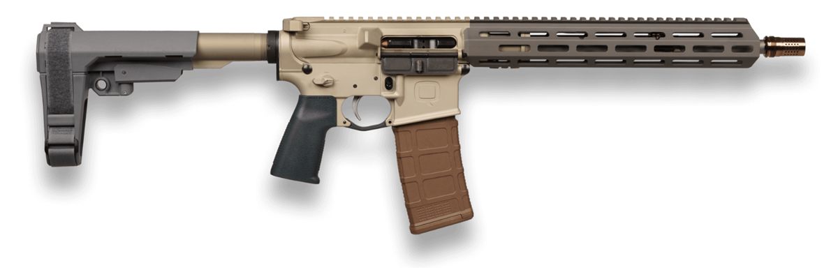 Q Sugar Weasel Pistol w/SBA3 Brace 5.56mm 30rd Magazine 13in Barrel view 2