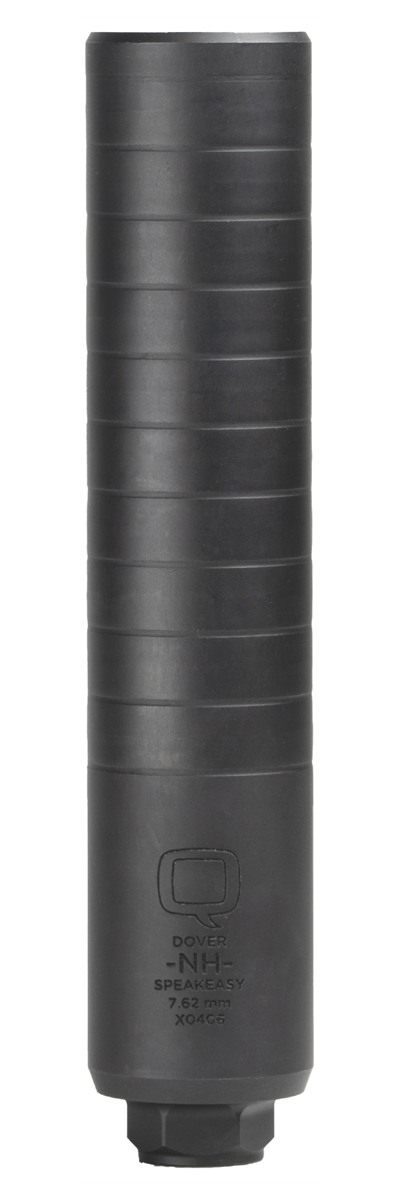 Q Speakeasy QD Suppressor 7.62mm 8.5in Black with Rearend Muzzle Device