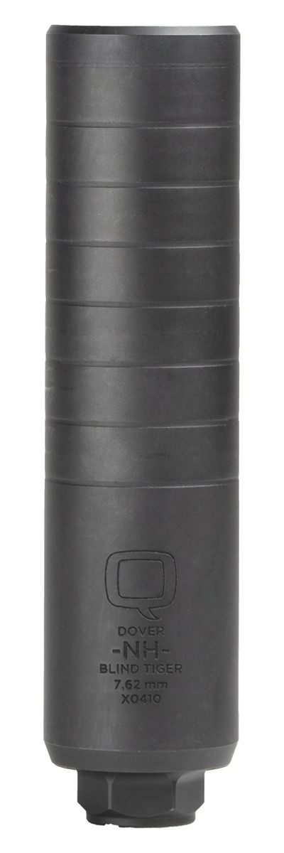 Q Blind Tiger QD Suppressor 7.62mm(.30 Cal) 1.75in Dia 7in Length Stainless