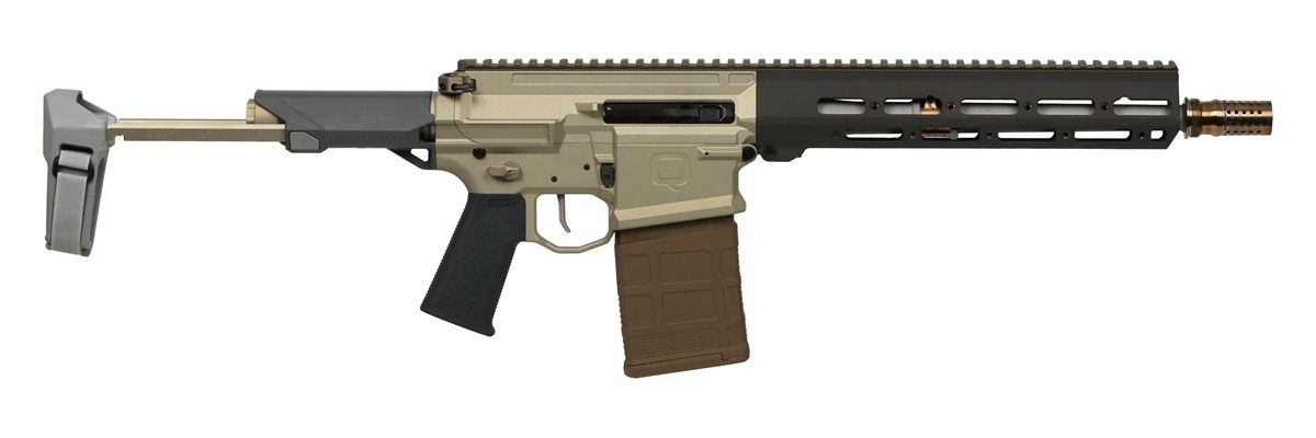Q BOOMBOX-86-12IN-PISTOL Blackout 20+1 Bead Blasted Threaded Barrel, M-LOK