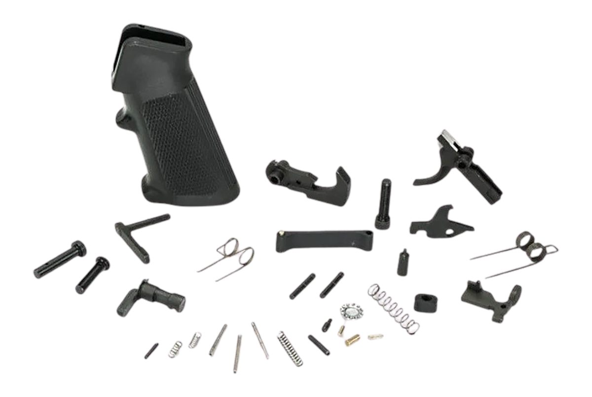 White Label Armory WLA-LOW-1013-01 Complete Parts Kit For AR-15 Black