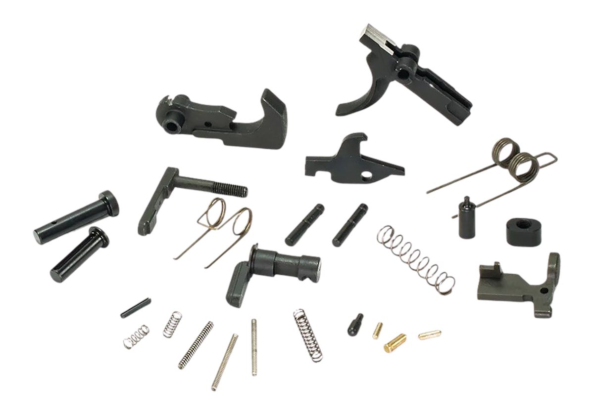 White Label Armory WLA-LOW-1014-01 Parts Kit For Platform Curved Trigger Bl
