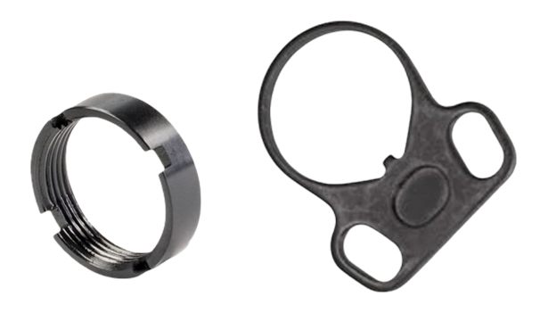 White Label Armory WLA-BUF-7008-01 End Plate Kit Ambidextrous Black Aluminu
