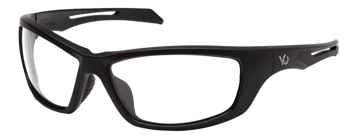 Pyramex Venture Gear Howitzer Shooting Glasses Black with Clear Anti-Fog Le