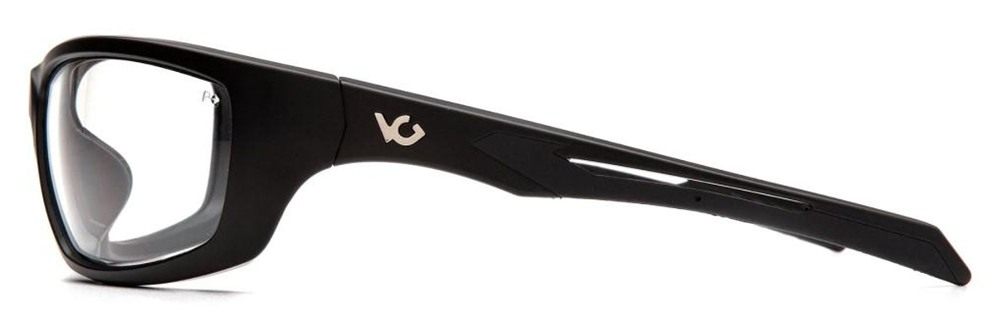 Pyramex Venture Gear Howitzer Shooting Glasses Black with Clear Anti-Fog Le view 4