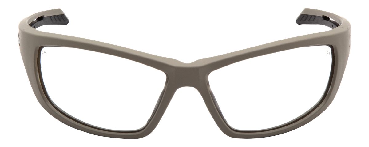 Pyramex VGST1310T Howitzer Glasses Clear Lens Anti-Fog Tan