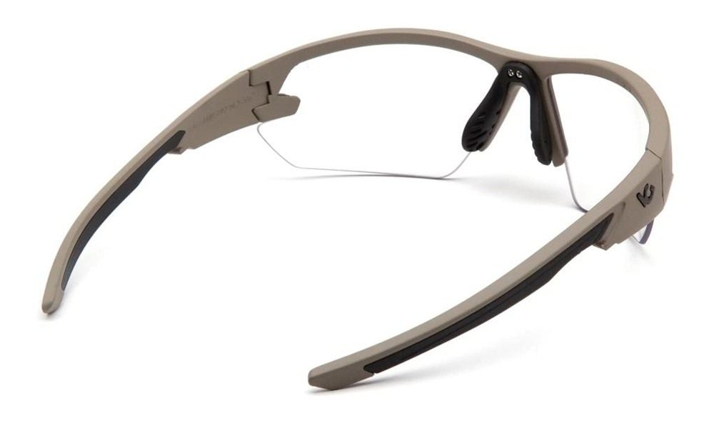 Pyramex Venture Gear Semtex 2.0 Shooting Glasses Tan with Clear Anti-Fog Le view 2
