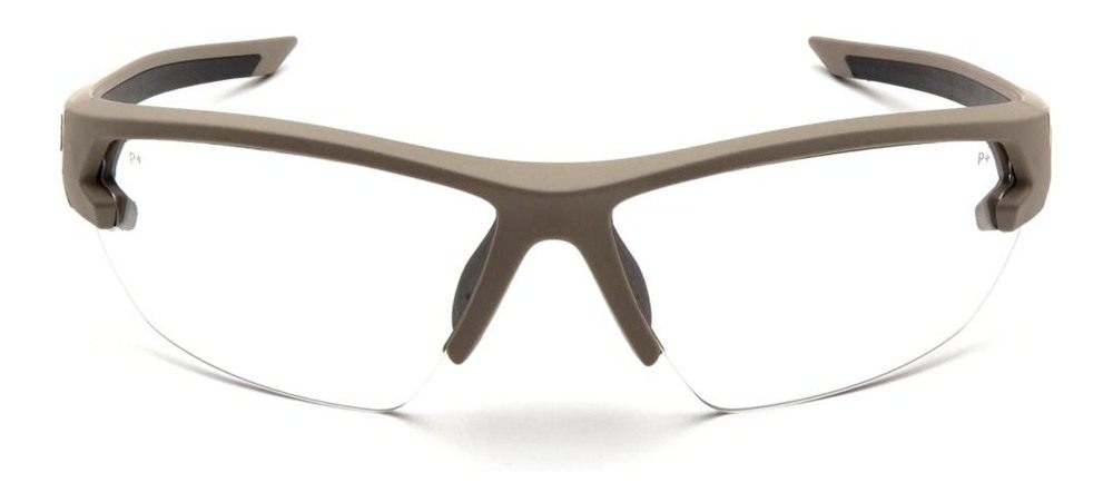 Pyramex Venture Gear Semtex 2.0 Shooting Glasses Tan with Clear Anti-Fog Le view 3