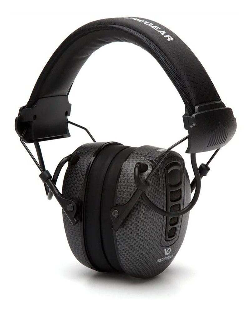 Pyramex Safety Clandestine Electronic Earmuff 24dB Black Graphite Pattern view 2