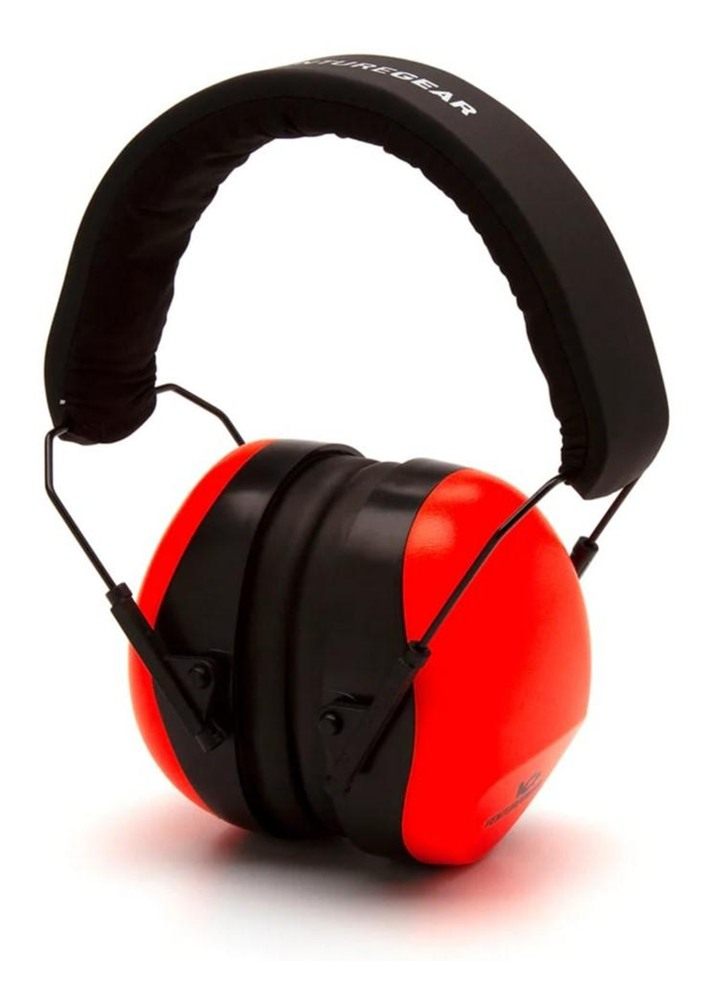 Pyramex Safety VG80 Series Passive Earmuff 26dB Hi-Vis Orange Clamshell