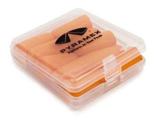 Pyramex Safety Disposable Earplugs with Case 32dB Orange 5/pair
