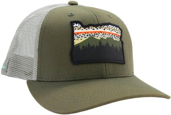 Wild Ryw Oregon Redside Hat Green/light Gray Standard Fit
