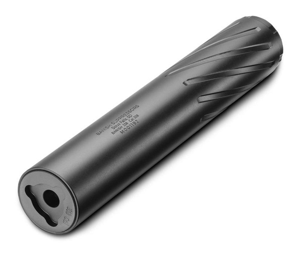 Banish Suppressors 338 Direct Thread Cal Titanium/Inconel 5/8inx24 Black 9.