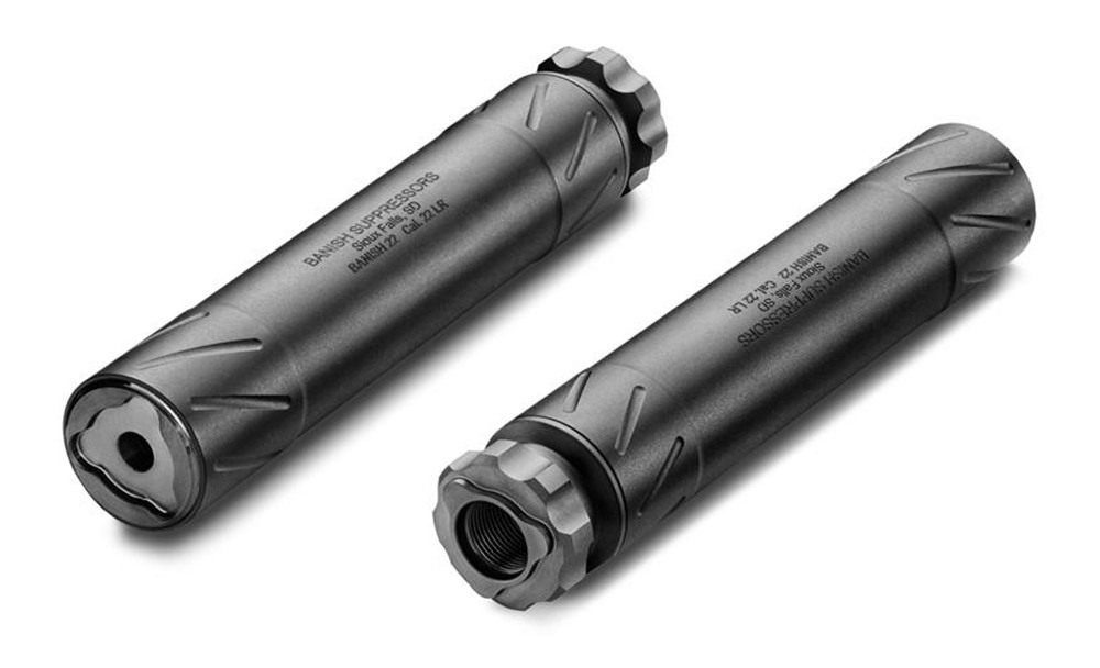 Banish 22 Direct Thread Suppressor Cal Titanium 1/2inx28 5.37in Length view 2