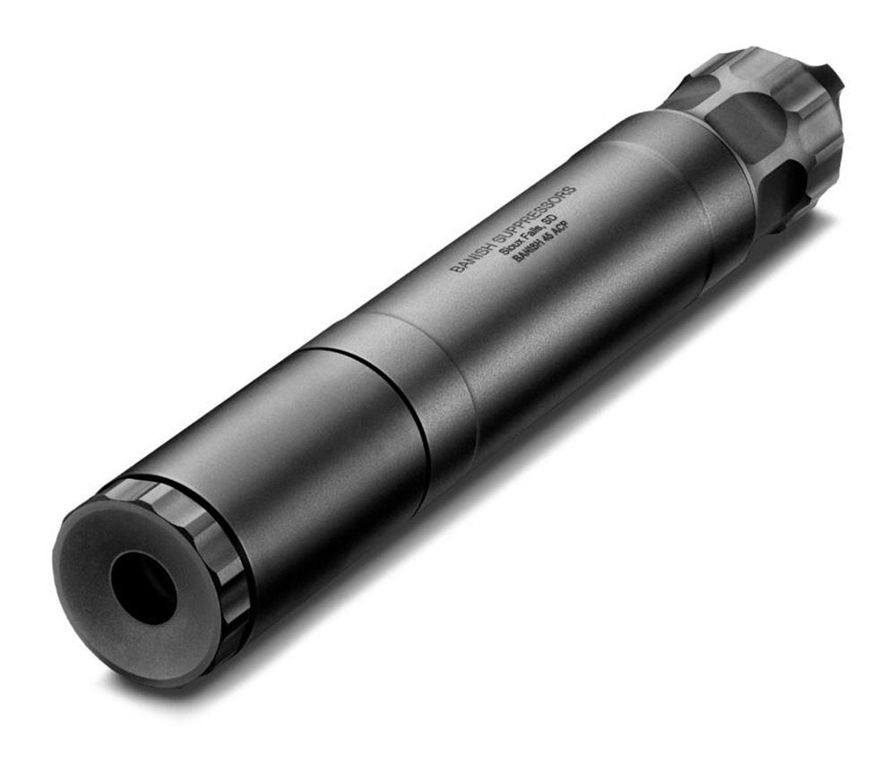 Banish 45 Direct Thread Suppressor Auto Titanium/Aluminum .578x28 Black 8.6