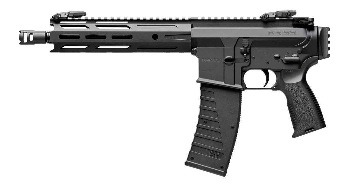 KRISS USA DM22P26BL25 DMK22P 22 LR 25+1 10.50in Black Threaded Barrel, Matt