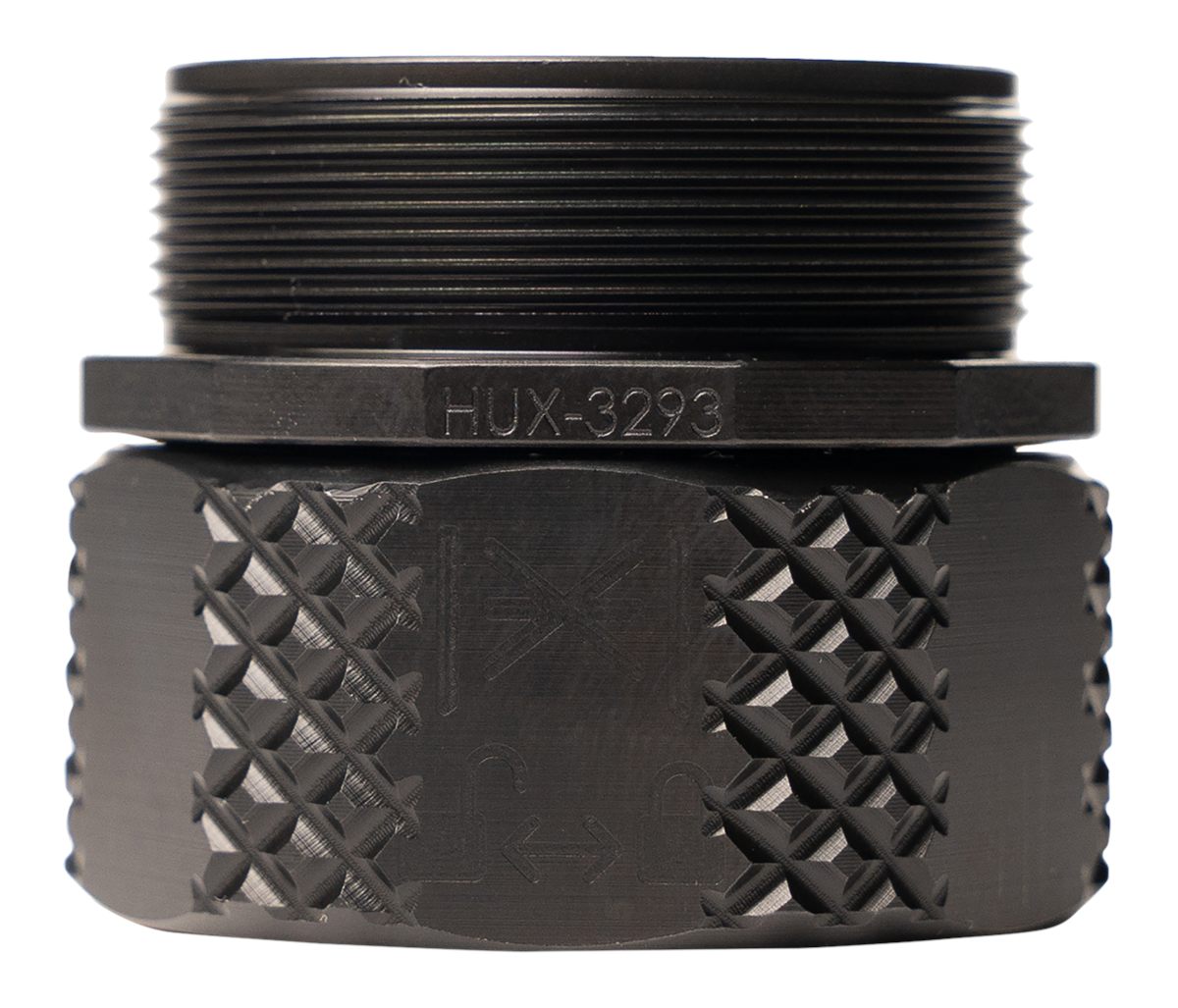 Huxwrx Safety 3486 HUB-QD Adapter 2.0 5.56mm/7.62mm Fits 1.375x24TPI Black view 2