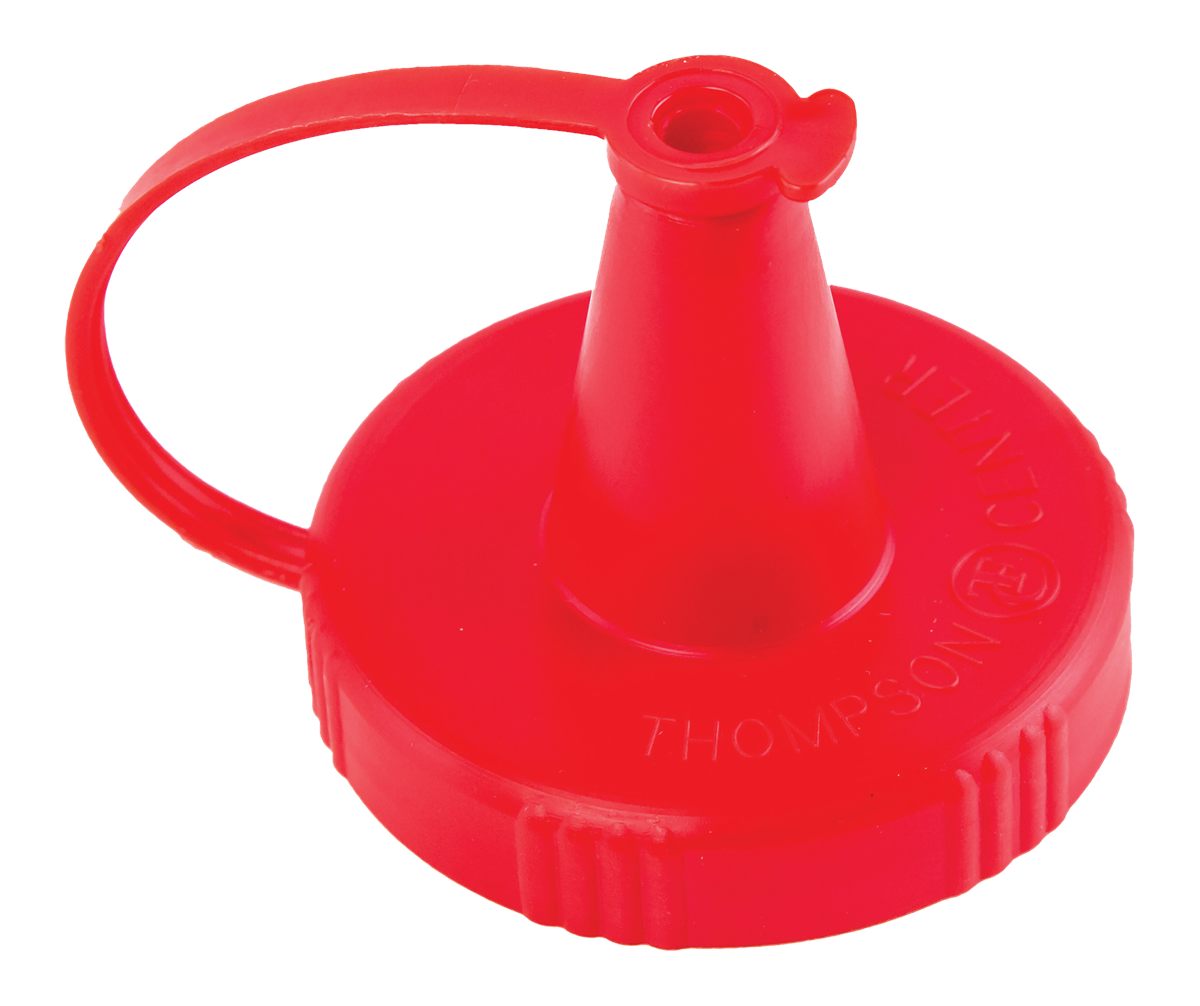 Thompson Center Arms, 9039R Powder Funnel Spout Cap Red Plastic