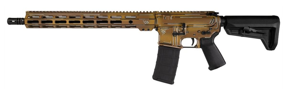 Shark Coast Tactical SCC101952AFDECC Anime-15 5.56 Nato 10+1 16in Black Nit