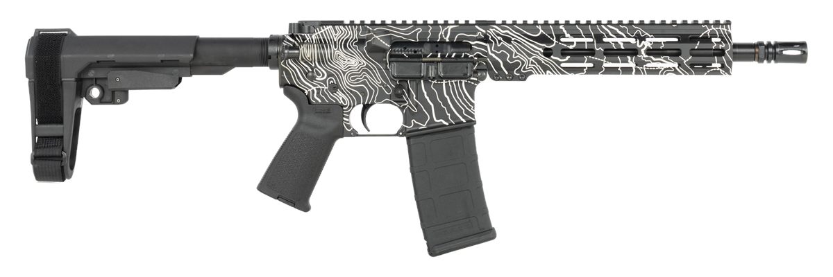 Shark Coast Tactical SCC07312TOPO-P Topography 5.56 Nato 30+1 10.50in Black