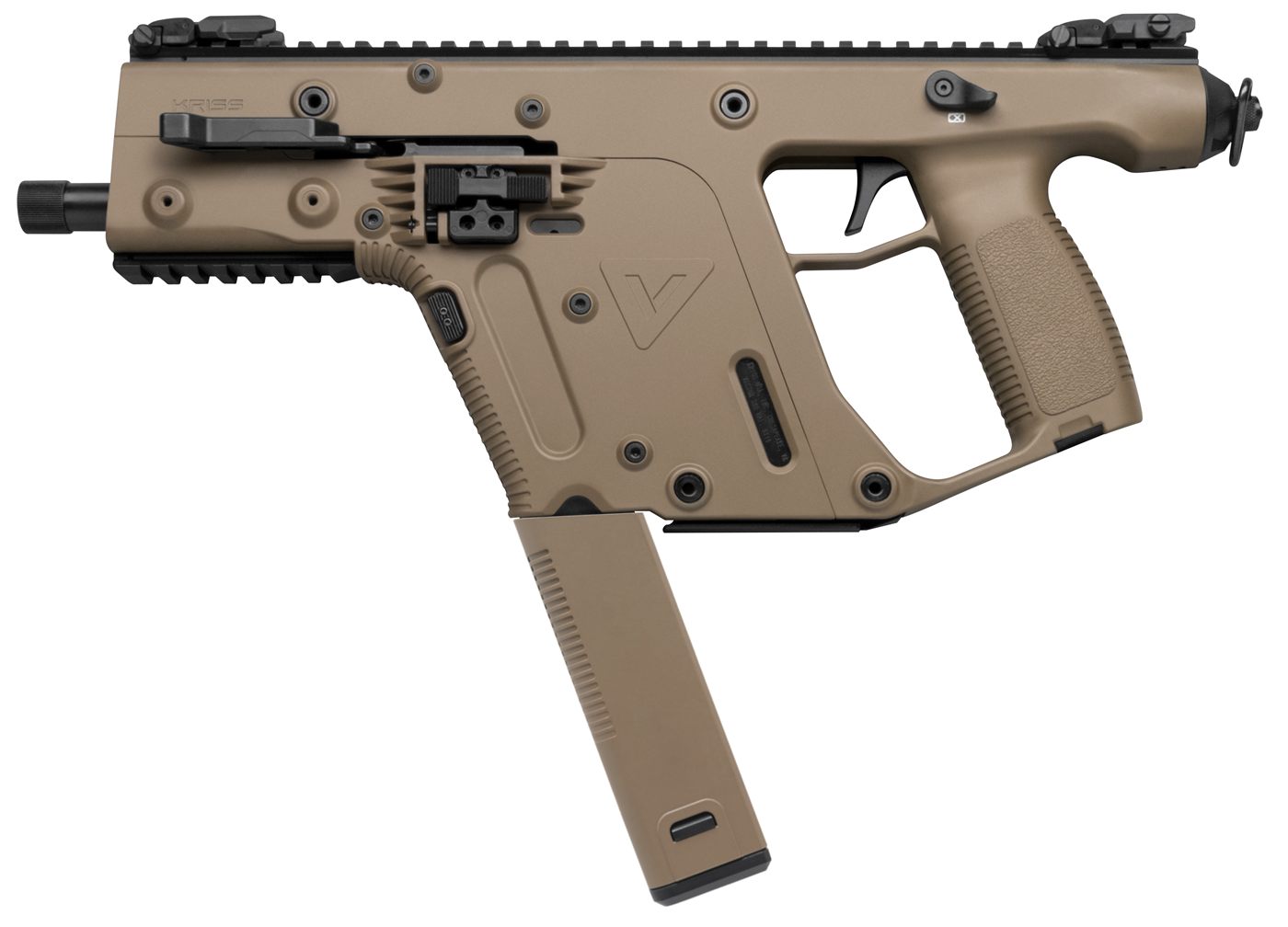 KRISS USA KV45PFD20 Vector CRB Gen2 45 ACP 30+1 Black Nitride Threaded Barr