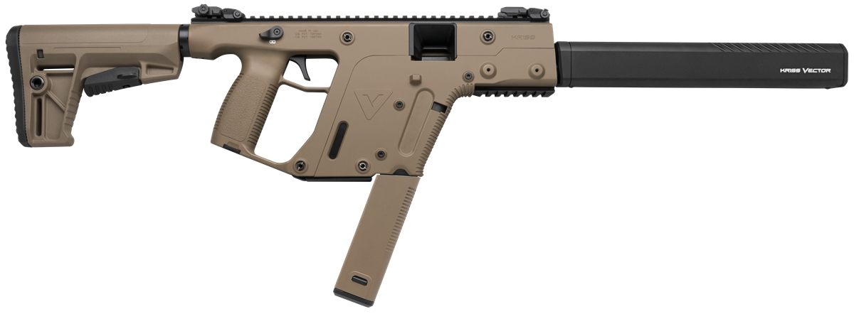 KRISS USA KV45CFD20 Vector CRB G2 45 ACP 30+1 16in Black Nitride Threaded B view 2