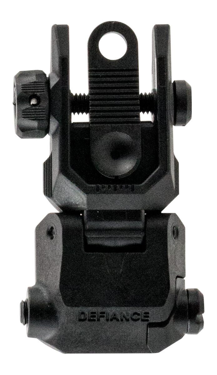 Kriss USA DAPRSBL00 Defiance Rear Flip-Up Black AR-15 Low Profile Polymer