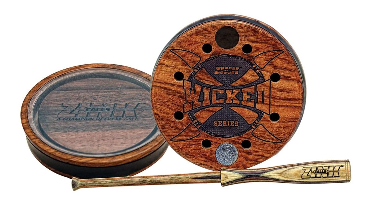 Zink Wicked Series Hunting Pot Turkey Call | Wood/Acrylic Durable Weatherpr