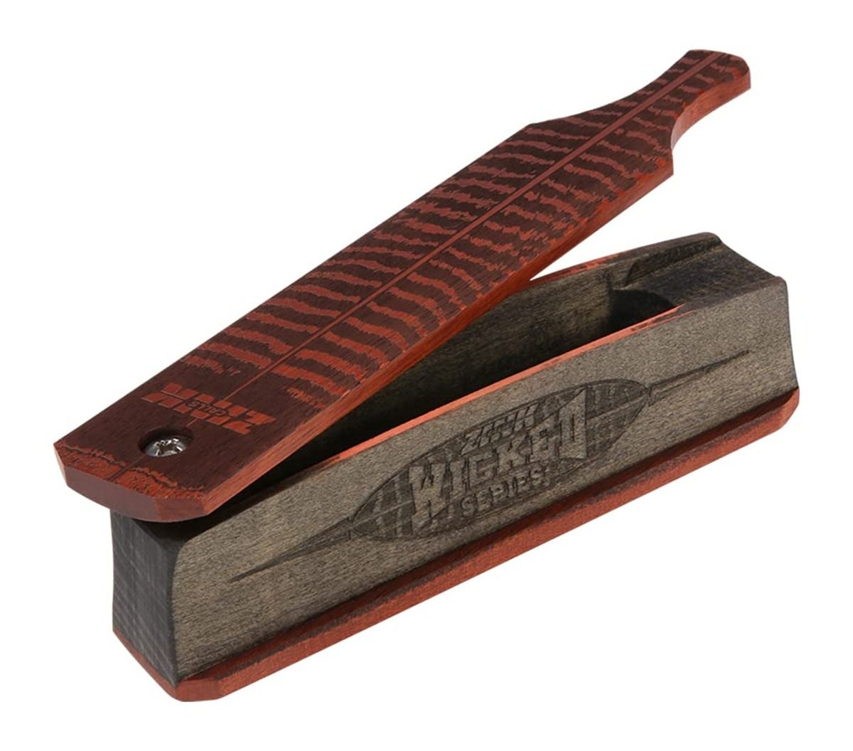 Zink Wicked Series Turkey Hunting Box Game Call | Poplar/Bloodwood, Double