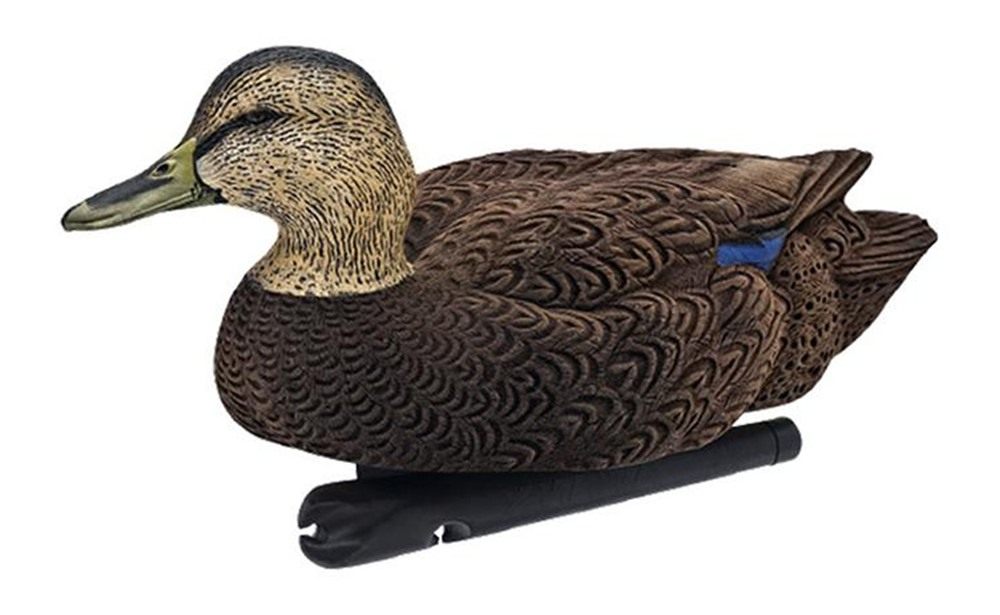 Avian X Topflight Black Realistic Duck Decoy Sets with Flocked Bodies, 6 Un