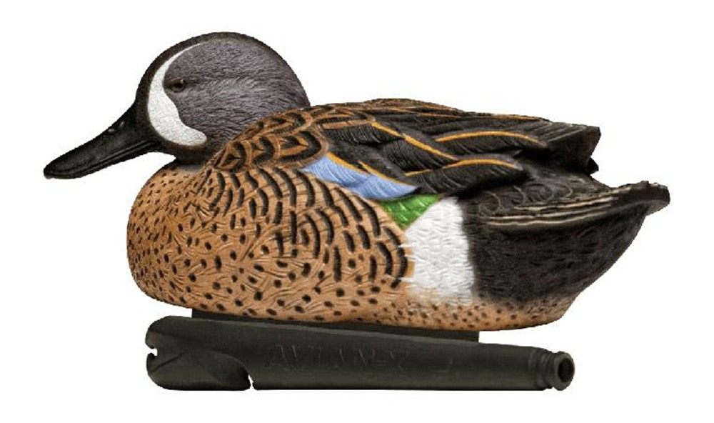 Avian X Topflight Blue-Winged Teal Decoys, Realistic Floating Duck for Hunt view 2