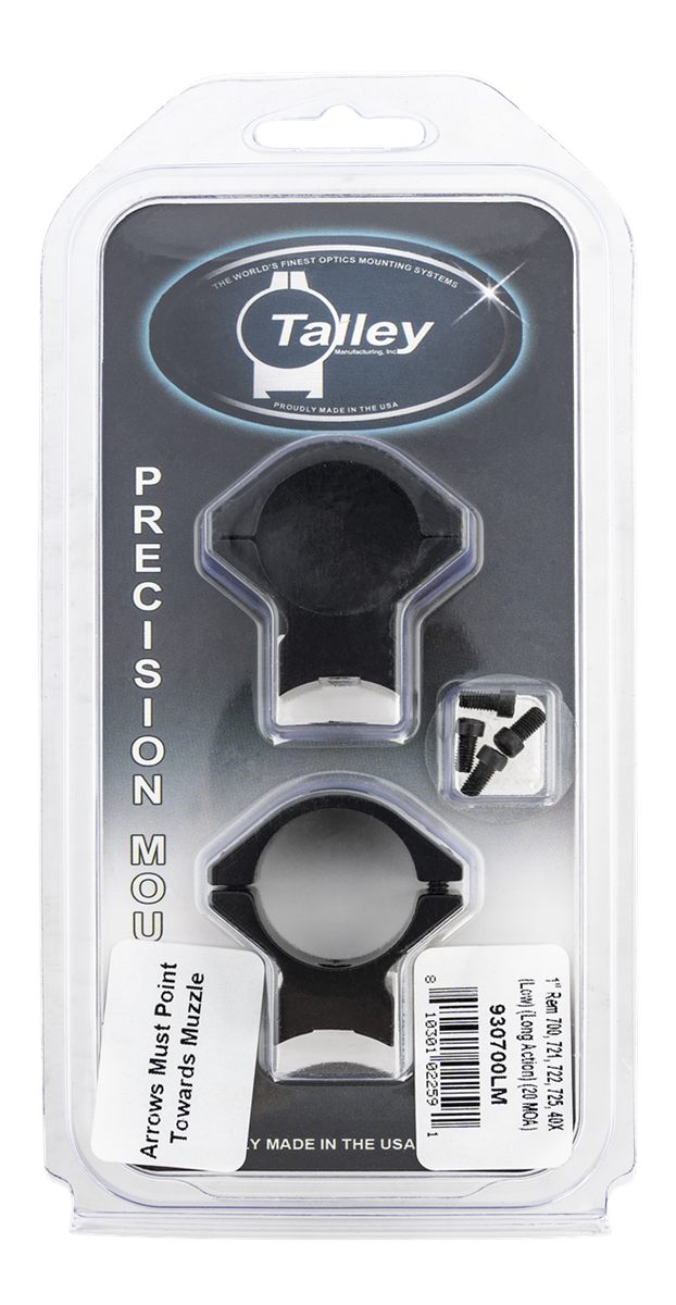 Talley 930700LM 1in Model 700-721-722-725-40X (Low) (Long Action 20 MOA) He view 2