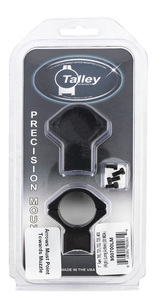 Talley 950700LM 1in Model 700-721-722-725-40X (High) (Long Action 20 MOA) H view 2