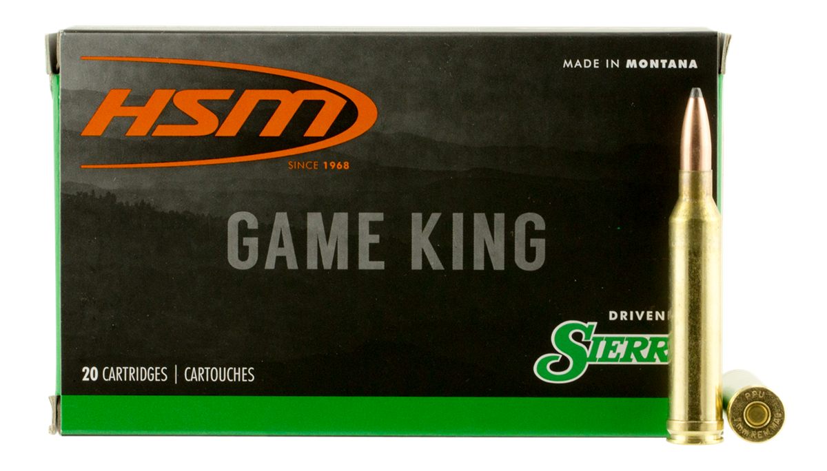 HSM 7MMMAG6N Game King Rem Mag 160 gr Sierra Spitzer Boat Tail 20 Per Box/