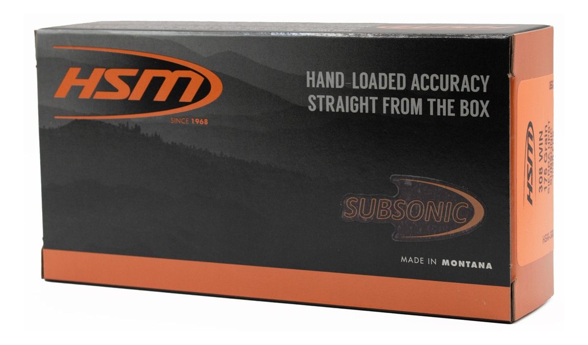 HSM 3085N Match Subsonic 308 Win 175gr Hollow Point Boat Tail 20 Per Box/25