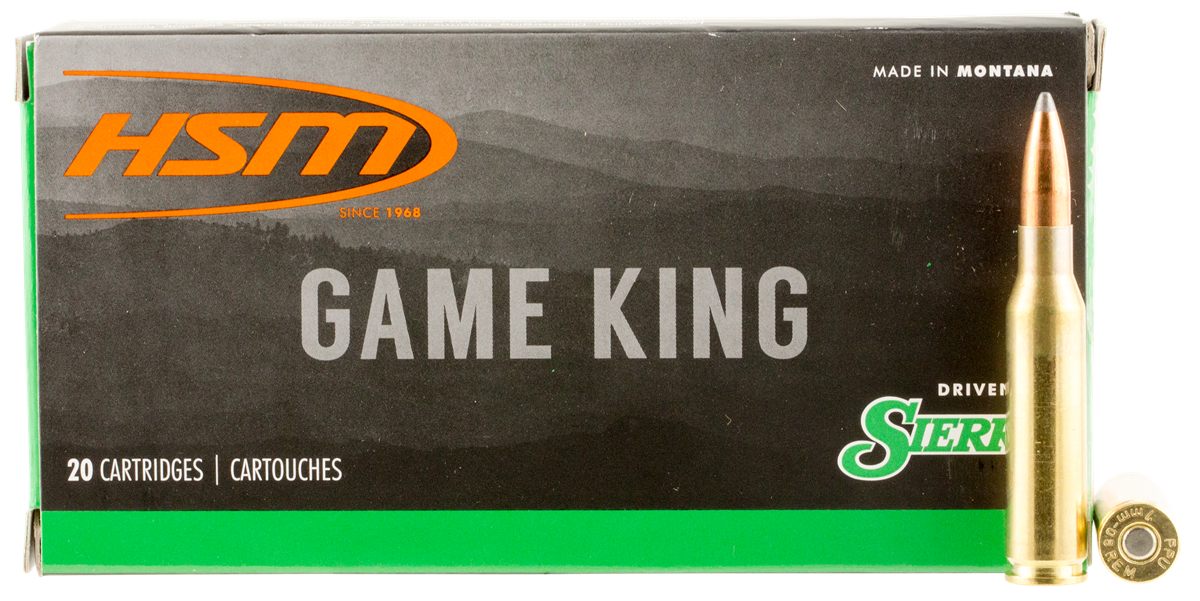 HSM 7MM089N Game King Rem 160 gr Sierra Spitzer Boat Tail 20 Per Box/ 25 Ca