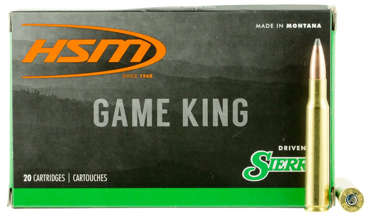 HSM 30843N Game King 308 Win 180 gr Sierra Spitzer Boat Tail 20 Per Box/ 25