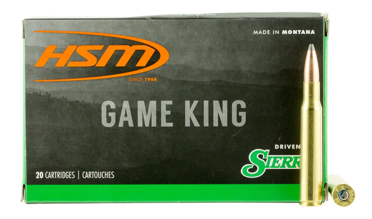 HSM 300641N Game King 30-06 Springfield 180 gr Sierra Spitzer Boat Tail 20