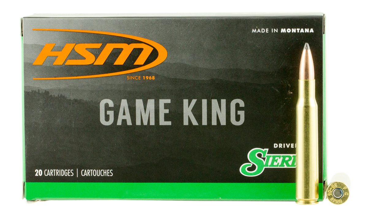 HSM 300RUM12N Game King 300 RUM 165 gr Sierra Spitzer Boat Tail 20 Per Box/