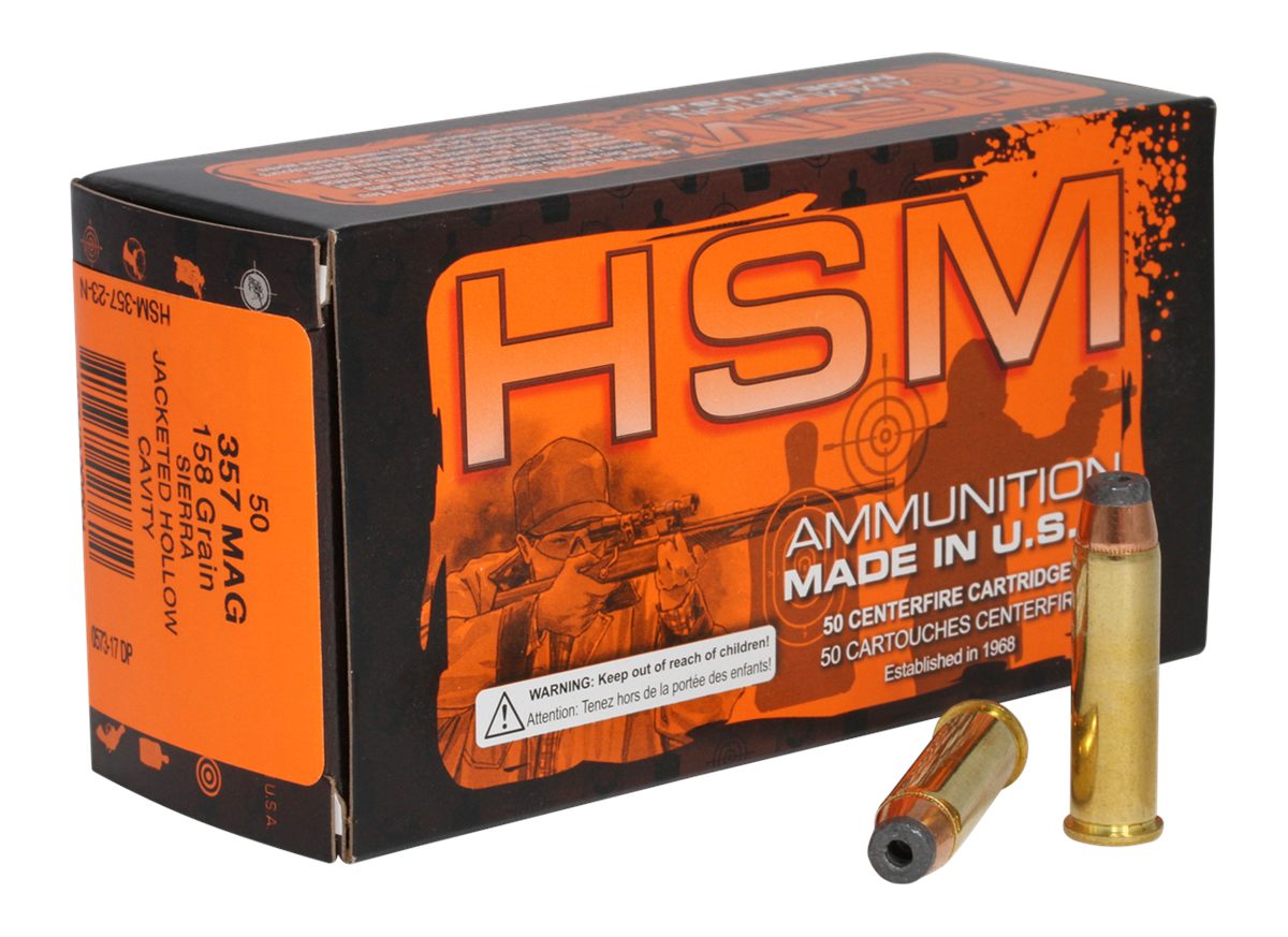 HSM 35723N Pro Pistol 357 Mag 158 gr Jacketed Hollow Cavity 50 Per Box/ 10