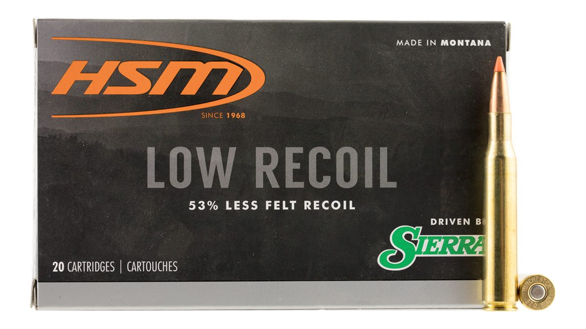 HSM Ammo 27014N Low Recoil 270 Win 130 gr Orange Polymer Tip 20 Per Box/ Ca