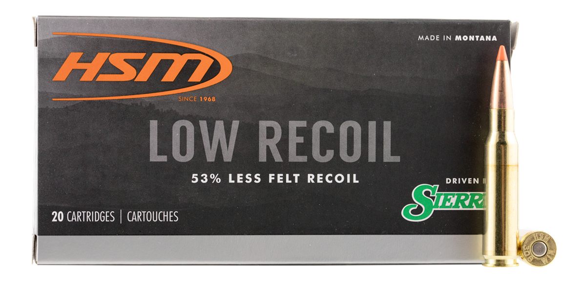 HSM 30844N Low Recoil 308 Win 150 gr Orange Polymer Tip 20 Per Box/ 25 Case