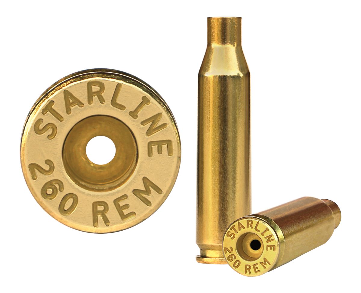 Starline Brass 260REMEUP50 Unprimed Cases Rifle 260 Rem 50 Per Bag
