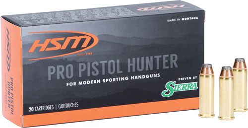 HSM 454C5N20 Pro Pistol 454 Casull 300 gr Jacketed Soft Point 20 Per Box/ C view 2