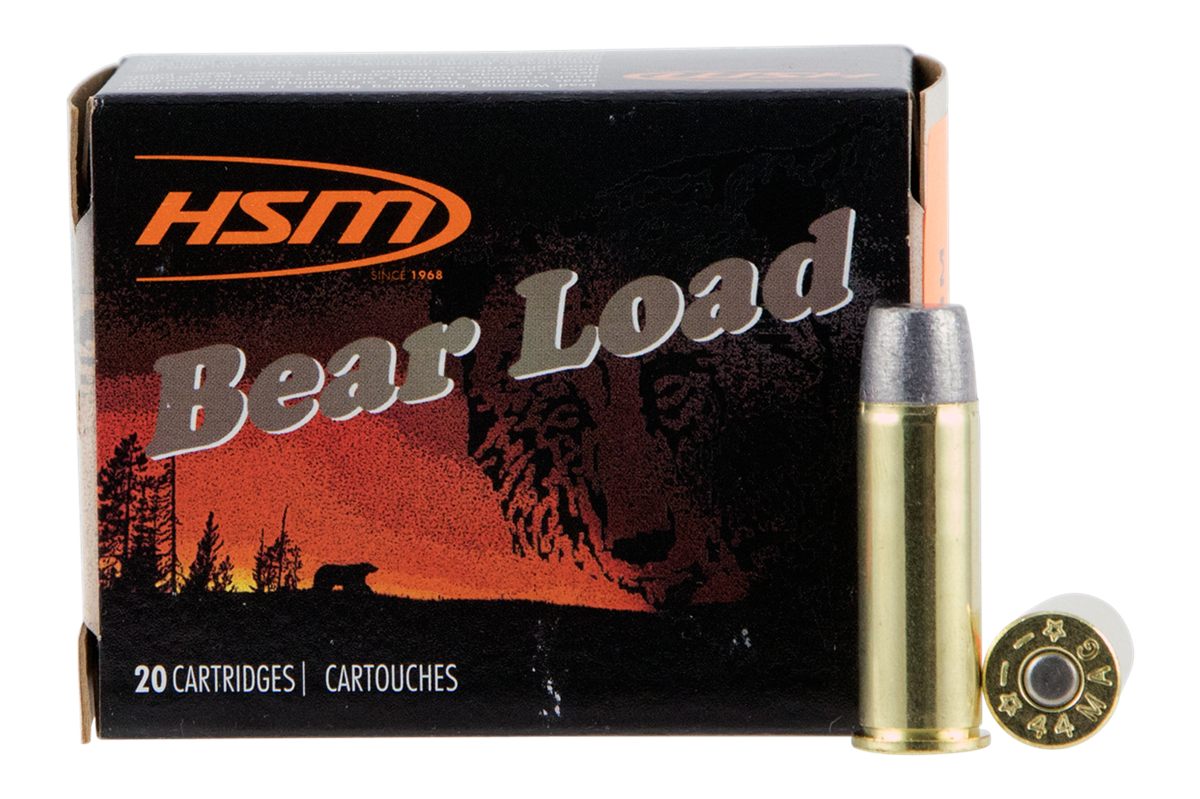 HSM Ammo Bear Load Hard Cast Handgun Ammunition 44 Rem Mag 305gr WFN 1260 f