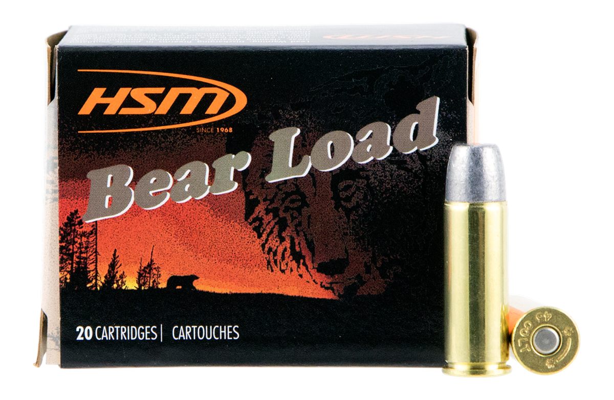 HSM Bear Load Hard Cast Handgun Ammunition .45 Colt 325gr WFN Gas Check 115