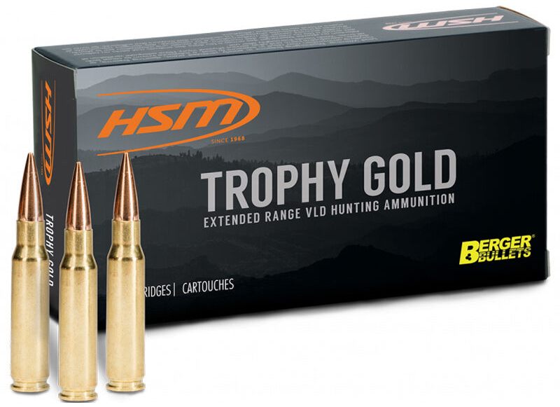 HSM Ammo Trophy Gold 6.5 Grendel 130GR Berger VLD 20RD 25BX/CS